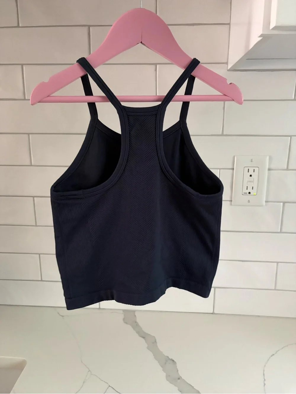 ALL IN MOTION Target Navy Ribbed Athletic Crop Tank